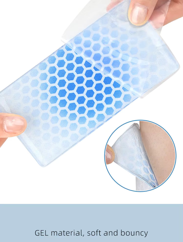 SKIIGEL Imbottiture in Gel Anti-Pressione e Autoadesive per Scarponi da Sci BLU